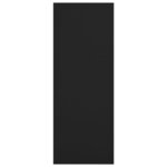 vidaXL Table console noir 78x30x80 cm bois d'ingénierie