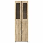 vidaXL Haut Armoire avec étagère FLORIN Chêne Sonoma 60 x 35 x 182 cm