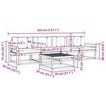 vidaXL Ensemble de canapés d'extérieur 4 pc Blanc et anthracite