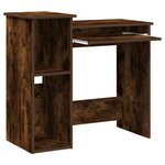 vidaXL Bureau avec étagères chêne fumé 84x40x78 cm bois d'ingénierie