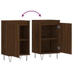 vidaXL Buffets 2 Pièces chêne marron 40x35x70 cm bois d'ingénierie