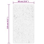 vidaXL Tapis OVIEDO à poils courts beige 60x110 cm