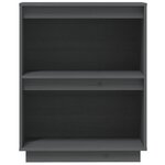 vidaXL Armoire console Gris 60x34x75 cm Bois de pin solide