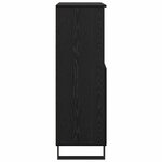 vidaXL Haut Armoire Noir 60 x 36 x 110 cm Bois d'ingénierie
