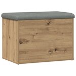 vidaXL Banc de rangement chêne artisanal 62x42x45 cm bois d'ingénierie