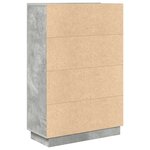 vidaXL Bureau avec porte Gris 71 5 x 31 5 x 106 5 cm Bois d'ingénierie