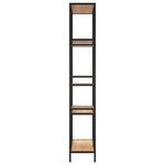 vidaXL Étagère à livres 80x30x180 cm Acier et bois d'ingénierie