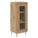 vidaXL Buffet chêne artisanal 34 x 34 5 x 90 cm Bois d'ingénierie