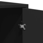vidaXL Buffet noir 134x35x76 cm bois d’ingénierie