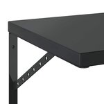 vidaXL Étagères murales 2 Pièces 50x40 cm noir acier inoxydable