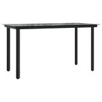 vidaXL Ensemble à manger de jardin et coussins 9 Pièces gris clair rotin