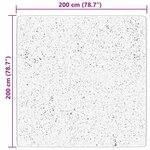 vidaXL Tapis HUARTE à poils courts doux lavable rouge clair 200x200 cm