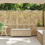 vidaXL Banc de jardin avec coussin beige 110x30x40 5 cm résine tressée