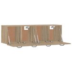 vidaXL Armoires murales 2 Pièces Chêne sonoma 80x35x36 5 cm Bois