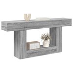 vidaXL Gris Sonoma 160 x 30 x 74 cm