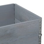 vidaXL Jardinière gris 80x60 cm bois massif de pin
