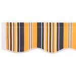 vidaXL Tissu de remplacement pour store pour cadre de 3 5x2 m Multicolore Rayé