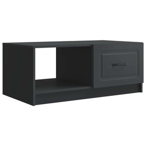 vidaXL Table basse Noir 90 x 50 x 37 cm Bois d'ingénierie