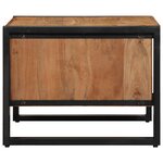 vidaXL Table basse 70x50x38 cm bois massif acacia