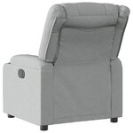 vidaXL Fauteuil inclinable Gris clair Tissu