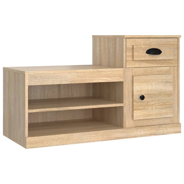 vidaXL Armoire à chaussures chêne sonoma 100x42x60cm bois d'ingénierie