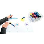 Pack de 48 craies triangulaires à la cire assorties LYRA LYRAX + 1 taille-crayons