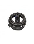 THIRARD - Antivol à combinaison Twisty  4 chiffres  câble acier  vélo  10mmx1.8m  noir