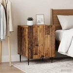 vidaXL Cabinet de chevet 2 pièces Bois ancien 43 x 34 5 x 52 cm