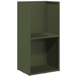 vidaXL Portant de bois chauffage vert olive 40x30x80 cm
