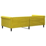 vidaXL Lit de repos sans matelas jaune 100x200 cm velours