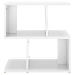 vidaXL Tables de chevet 2 Pièces blanc brillant bois d'ingénierie