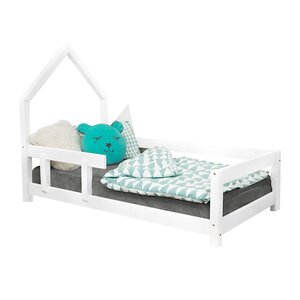 Lit cabane enfant POPPI 80 x 180 blanc 2