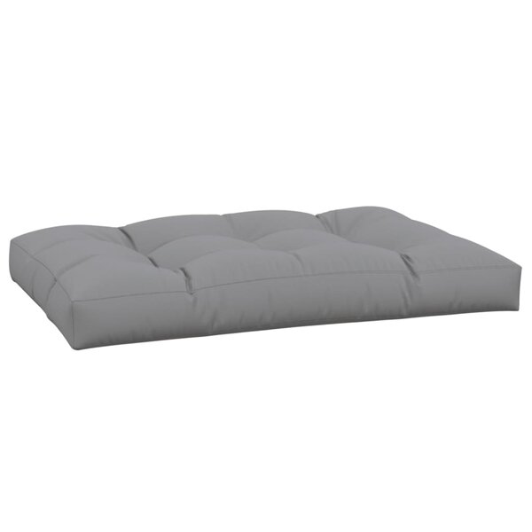 vidaXL Coussin de palette gris 120x80x12 cm tissu