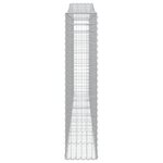vidaXL Paniers à gabions arqués 10 Pièces 400x30x140/160 cm Fer galvanisé