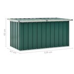 vidaXL Boîte de rangement de jardin Vert 129x67x65 cm