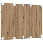 vidaXL Meuble TV mural chêne artisanal 120 x 23.5 x 90 cm