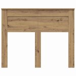 vidaXL Tête de lit Chêne artisanal 120 cm Bois d'ingénierie