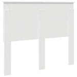 vidaXL Tête de lit avec tête de lit Blanc 120 cm Bois d'ingénierie