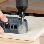 wolfcraft Guide de perçage mobile pour foreuse et perceuse à cylindre