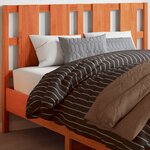 vidaXL Tête de lit cire marron 135 cm bois massif de pin