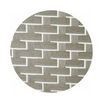 Paravent en nylon blanc et gris clair 3 panneaux