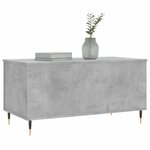 vidaXL Table basse Gris béton 90x44 5x45 cm Bois d'ingénierie