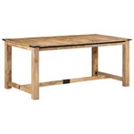 vidaXL Table à dîner 180x90x75 cm bois de manguier massif