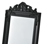 Miroir sur pied inclinable 160 x 40 cm noir mat 03_0007964