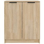 vidaXL Armoire à chaussures Chêne Sonoma 59x35x70 cm Bois d'ingénierie