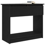vidaXL Table console avec tiroirs noir 85 5x38 5x74 5 cm