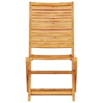 vidaXL Set de meubles d'extérieur 3 Pièces Bois naturel 60 x 60 x 75 cm