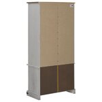 vidaXL Armoire à vin HALDEN casiers à vin porte coulissante blanc pin