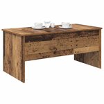 vidaXL Table basse Bois Ancien 102 x 50 5 x 46 5 cm Bois d'ingénierie