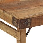 vidaXL Table basse 110x55x40 cm en bois massif récupéré